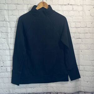 Fabletics Women's XS Zaylee Funnel Neck Tunic Black Pockets and‎ Thumbholes